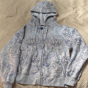 Disney Gray Jacket with Blue Stitch Design